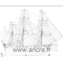 LE MERCURE - Navire marchand 1730