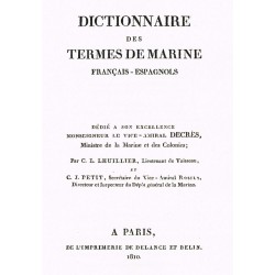 DICTIONNAIRE francais-espagnol de termes de marine