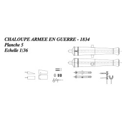 MONOGRAPHIE DE LA CHALOUPE ARMEE EN GUERRE 1834